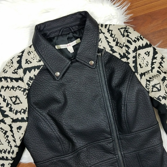 Violet Aztec Sleeve Moto Jacket | Poshmark